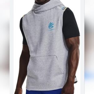 UNDER ARMOUR CURRY SLEEVELESS HOODED SWEATSHIRT SZ.XXL